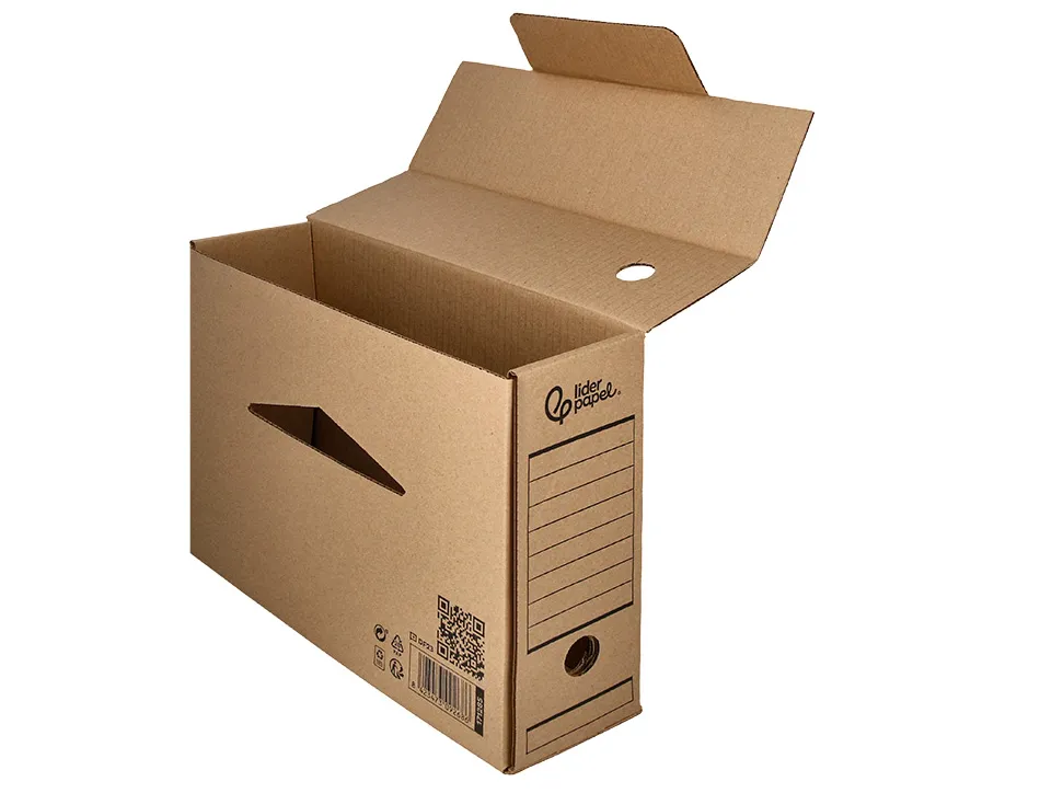 Boite a archives liderpapel carton recycle 325g/m2 dos 100mm kraft 365x100x251mm