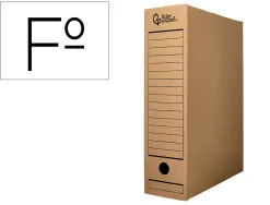Boite a archives liderpapel carton recycle 325g/m2 dos 100mm kraft 365x100x251mm