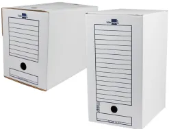 Boite a archives liderpapel carton recycle 325g/m2 dos 200mm 367x200x251mm coloris blanc
