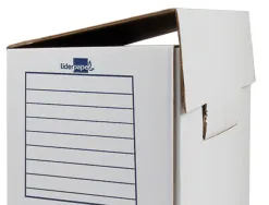Boite a archives liderpapel carton recycle 325g/m2 dos 200mm 367x200x251mm coloris blanc