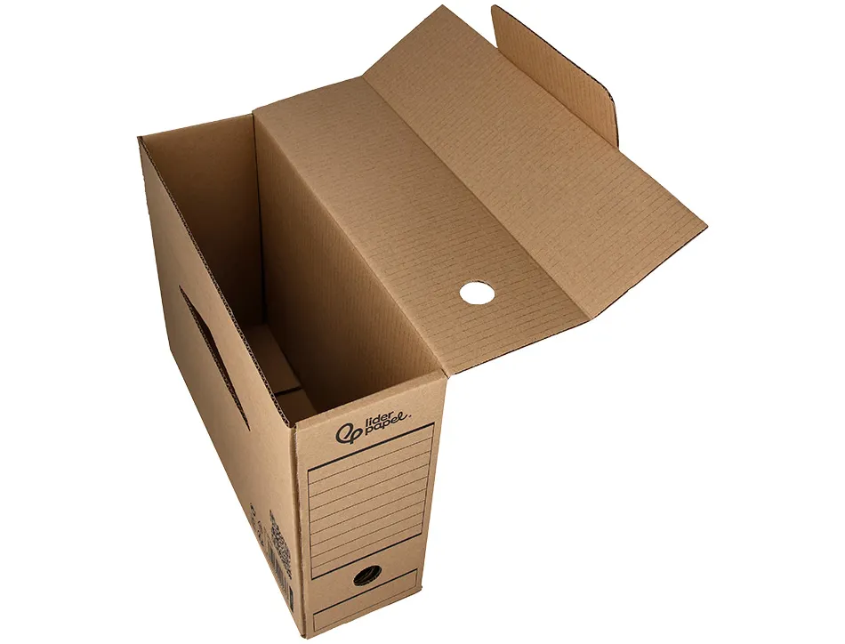 Boite a archives liderpapel carton recycle 325g/m2 dos 116mm kraft 388x116x275mm