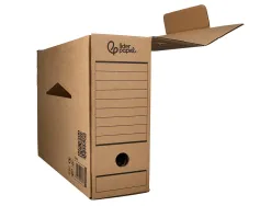 Boite a archives liderpapel carton recycle 325g/m2 dos 116mm kraft 388x116x275mm