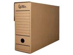 Boite a archives liderpapel carton recycle 325g/m2 dos 116mm kraft 388x116x275mm