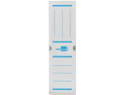 Boite a archives liderpapel polypropylene ondule dos 100mm 360x100x260mm coloris blanc