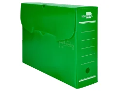 Boite a archives liderpapel polypropylene ondule dos 100mm 360x100x260mm coloris vert