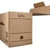 Boite a archives liderpapel carton recycle 400g/m2 dos 200mm kraft 367x200x251mm
