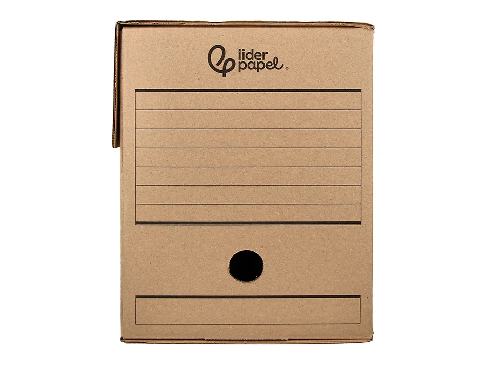 Boite a archives liderpapel carton recycle 400g/m2 dos 200mm kraft 367x200x251mm
