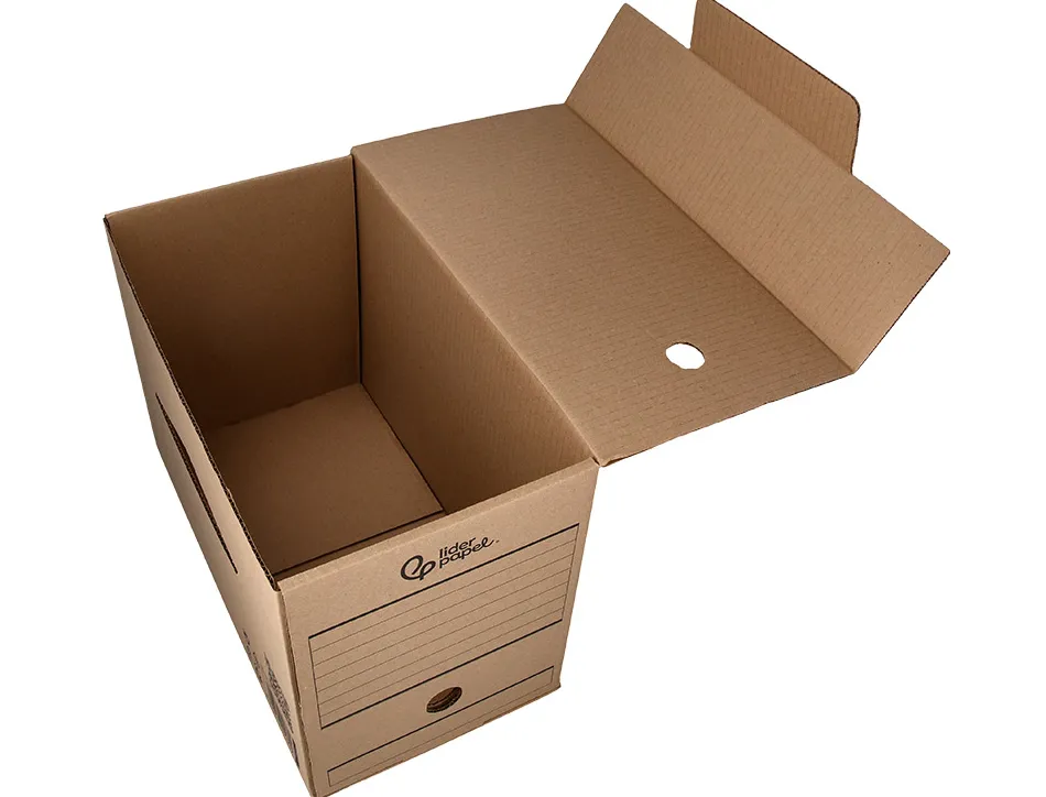 Boite a archives liderpapel carton recycle 400g/m2 dos 200mm kraft 367x200x251mm