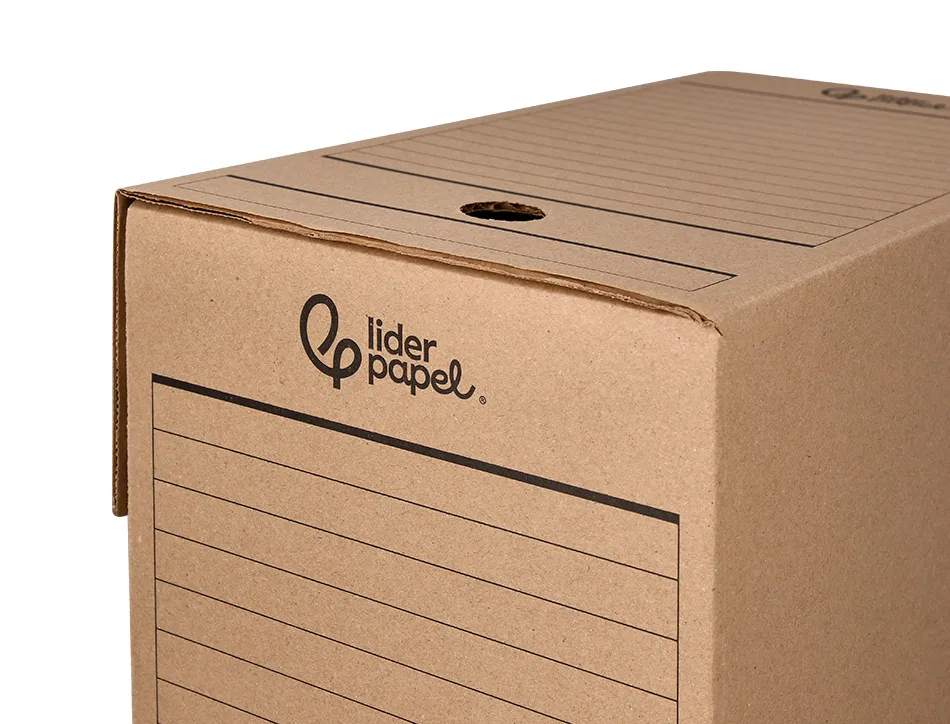 Boite a archives liderpapel carton recycle 400g/m2 dos 200mm kraft 367x200x251mm