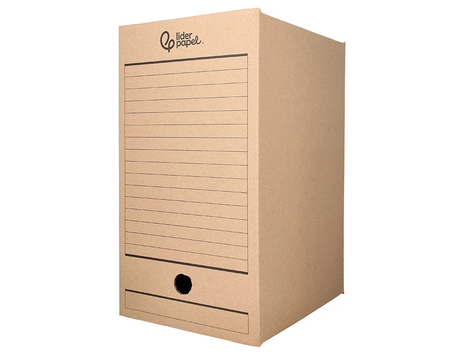 Boite a archives liderpapel carton recycle 400g/m2 dos 200mm kraft 367x200x251mm