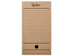 Boite a archives liderpapel carton recycle 400g/m2 dos 200mm kraft 367x200x251mm