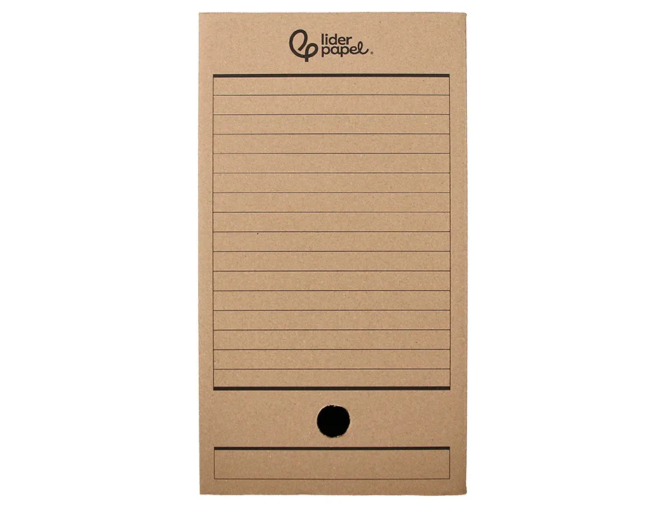 Boite a archives liderpapel carton recycle 400g/m2 dos 200mm kraft 367x200x251mm