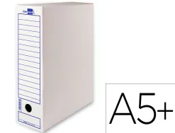 Boite a archives liderpapel carton recycle 325g/m2 dos 105mm 278x105x213mm coloris blanc