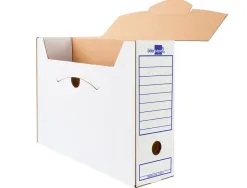 Boite a archives liderpapel carton recycle 325g/m2 dos 100mm 365x100x251mm coloris blanc