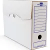 Boite a archives liderpapel carton recycle 340g/m2 dos 116mm 388x116x275mm coloris blanc