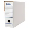Boite a archives liderpapel carton recycle din a4 325g/m2 dos 100mm 360x100x255mm coloris blanc