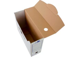 Boite a archives liderpapel carton recycle 325g/m2 dos 106mm 430x116x316mm coloris blanc