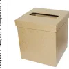 Boite a mouchoirs carton carre a decorer 13.2x12.5x12.5cm