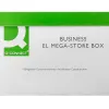 Boite archives qconnect carton pour 3 boites format a4+ montage automatique dim. interieur 295x383x430mm