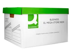 Boite archives qconnect carton pour 3 boites format a4+ montage automatique dim. interieur 295x383x430mm