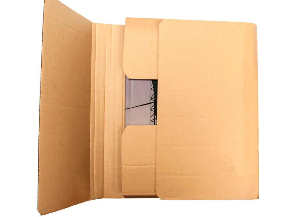 Boite carton q-connect speciale emballage livres catalogues revues dossiers montage facile cannelure 3mm 520x390x140mm