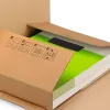 Boite carton q-connect speciale emballage livres catalogues revues dossiers montage facile cannelure 3mm 300x240x60mm