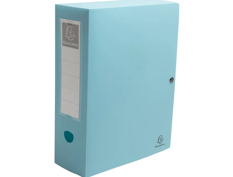 Boite classement exacompta skandi a4 pp recycle fermeture pression dos 100mm coloris assortis