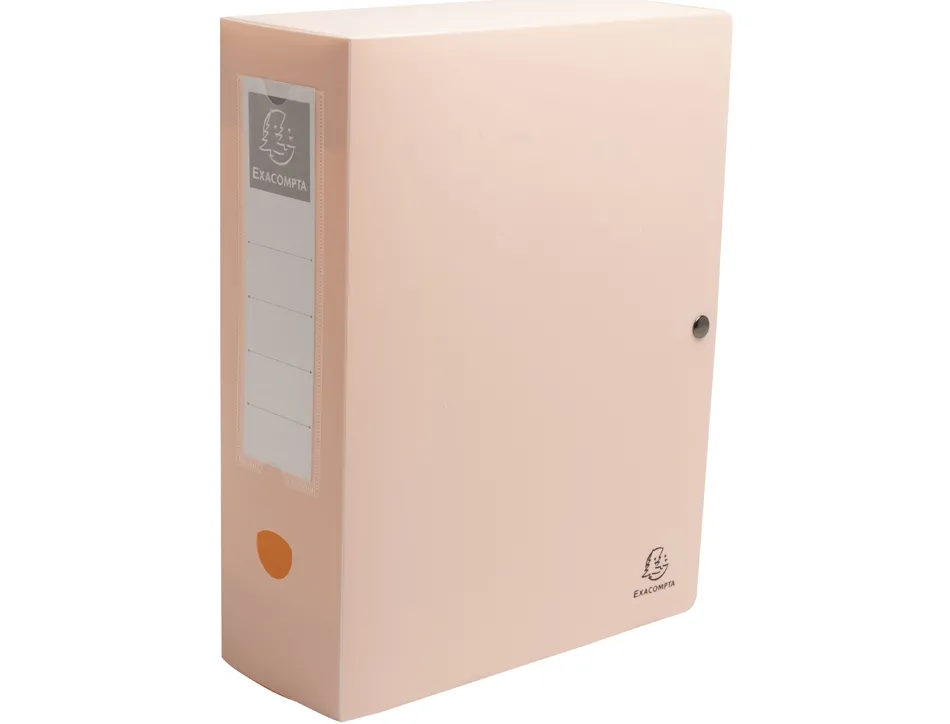 Boite classement exacompta skandi a4 pp recycle fermeture pression dos 100mm coloris assortis