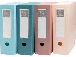 Boite classement exacompta skandi a4 pp recycle fermeture pression dos 100mm coloris assortis