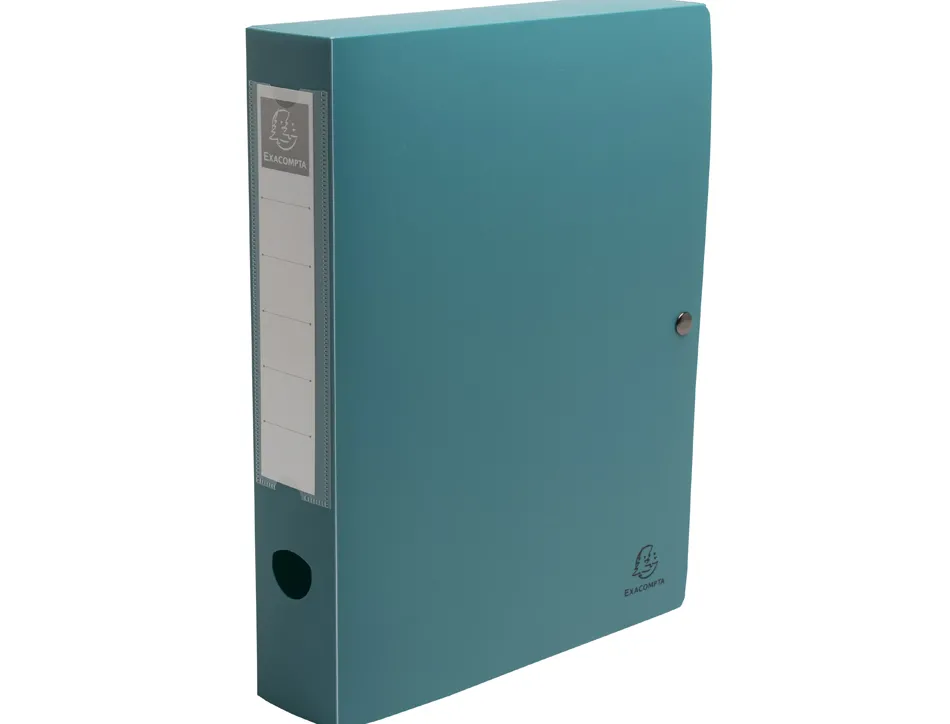 Boite classement exacompta skandi a4 pp recycle fermeture pression dos 60mm coloris assortis