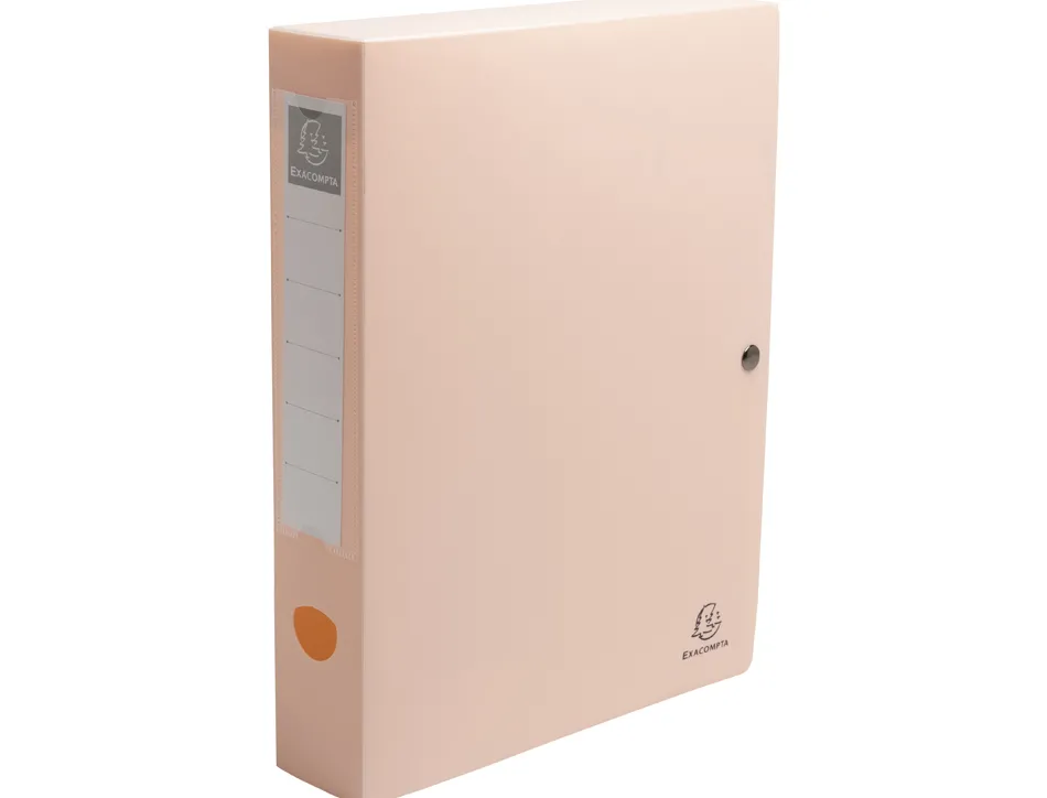 Boite classement exacompta skandi a4 pp recycle fermeture pression dos 60mm coloris assortis
