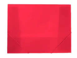 Boite classement liderpapel polypropylene 750 microns dos rigide 50mm a4 210x297mm coloris rouge translucide