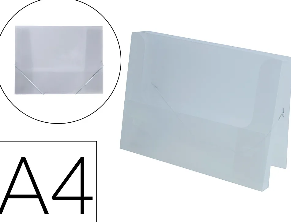 Boite classement liderpapel polypropylene 750 microns dos rigide 50mm a4 210x297mm coloris transparent