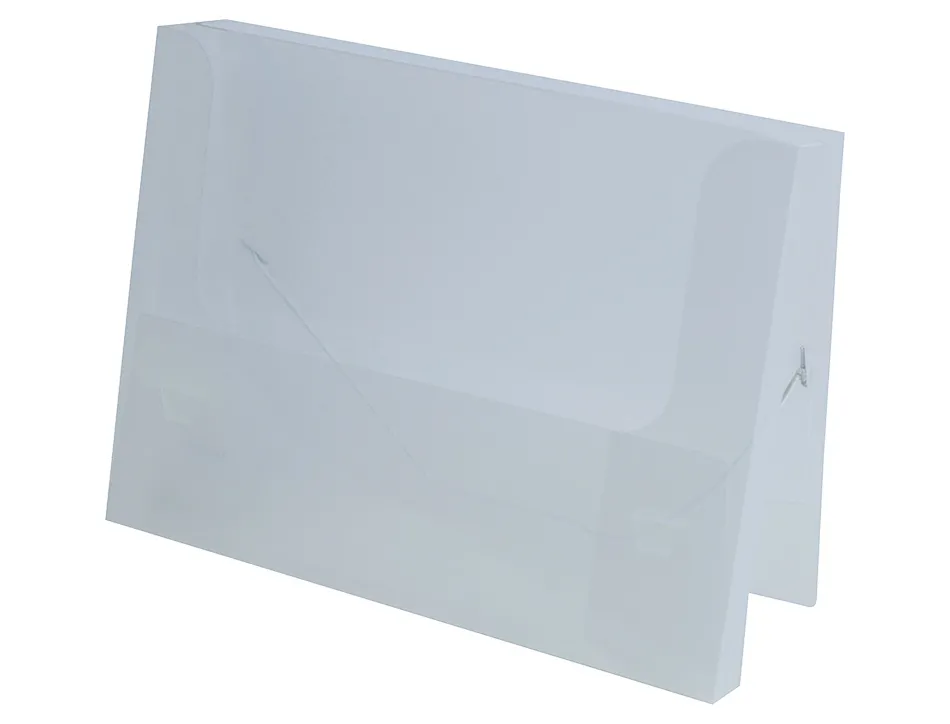 Boite classement liderpapel polypropylene 750 microns dos rigide 50mm a4 210x297mm coloris transparent