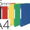 Boite classement oxford top file+ carte multistrat resistante a4 240x320mm dos 25mm etiquette coloris