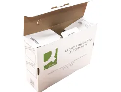Boite classement q-connect carton recycle onglet de verrouillage 255x360x100mm