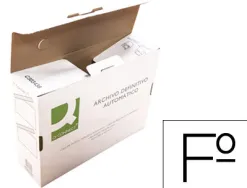 Boite classement q-connect carton recycle onglet de verrouillage 255x360x100mm