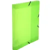 Boite classeur exacompta a4 pp crystal colours fermeture elastique dos 25mm coloris assortis