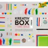 Boite creative mixte folia yeux mobiles feutrines mousses pompons perles coloris assortis plus de 1300