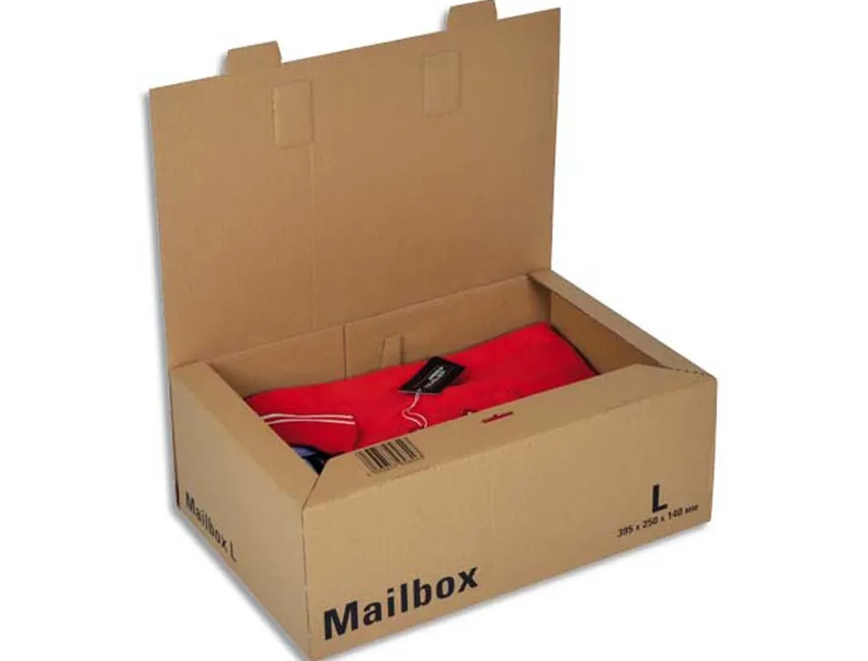 Boite d expedition postale colompac format large dim 39 5 x 25 x 14 cm