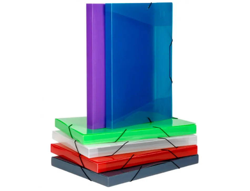 Boite de classement coolbox a3 dos 3cm polypropylene propyglass coloris assortis