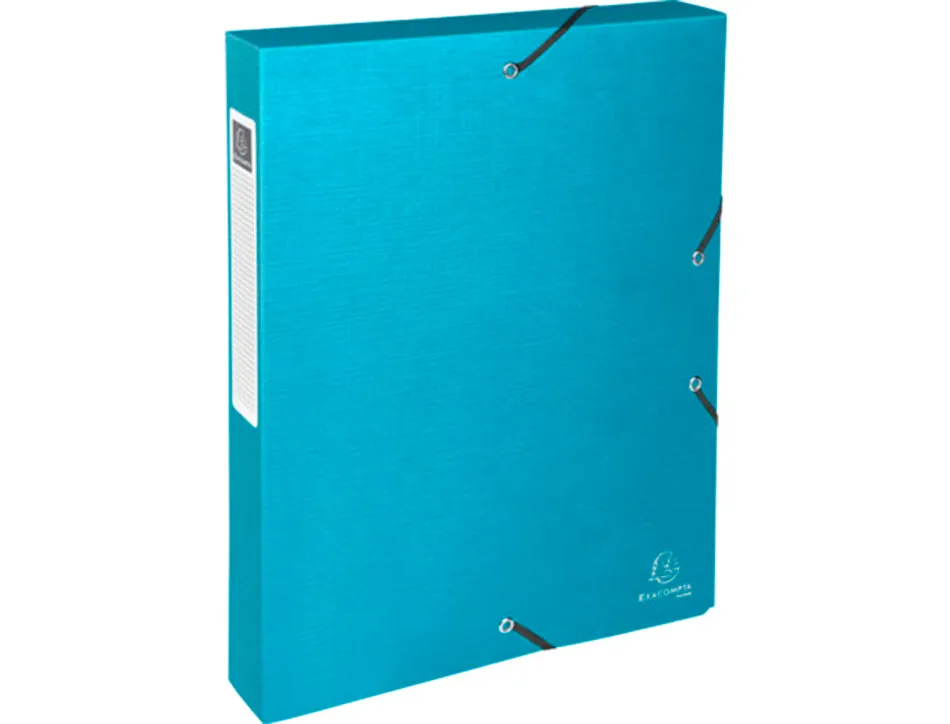 Boite de classement exabox carte enduite teksto dos 40mm assortiment