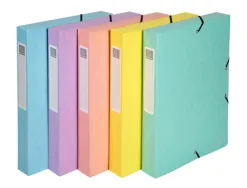 Boite de classement exabox aquarel a4 dos 40mm assortiment
