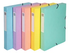 Boite de classement exabox aquarel a4 dos25mm assortiment