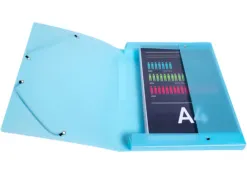Boite de classement exacompta gamme chromaline pastel polypropylene a4 240x320mm dos 25mm.