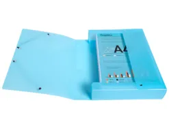 Boite de classement exacompta gamme chromaline pastel polypropylene a4 240x320mm dos 60mm.