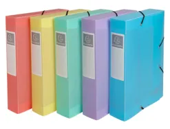 Boite de classement exacompta gamme chromaline pastel polypropylene a4 240x320mm dos 60mm.
