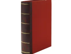 Boite de classement liderpapel design livre dos 80mm 355x80x255mm coloris rouge
