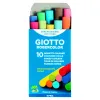 Boite de craies standard giotto tableaux et ardoises 10 unites coloris assorties