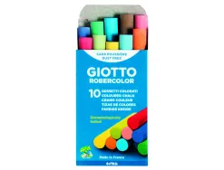 Boite de craies standard giotto tableaux et ardoises 10 unites coloris assorties